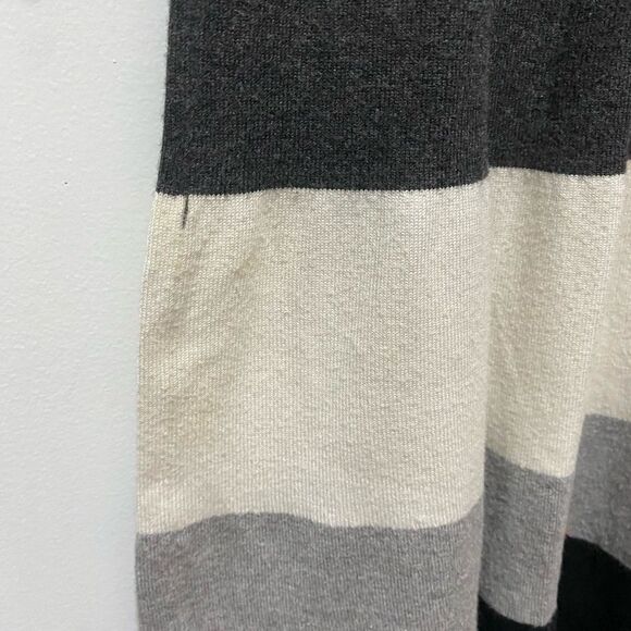 Tommy Hilfiger Black and White Fit and Flare Long Sleeve Dress - Picture 4 of 6